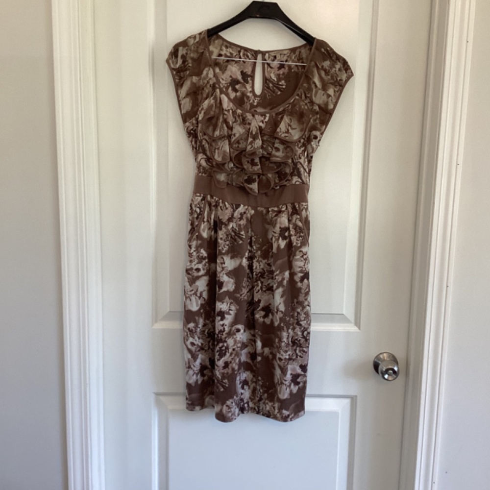 RW & Co floral ruffled bodice dress size 4